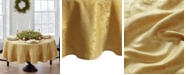 Elrene Elrene Poinsettia Jacquard Holiday Tablecloth - 90"